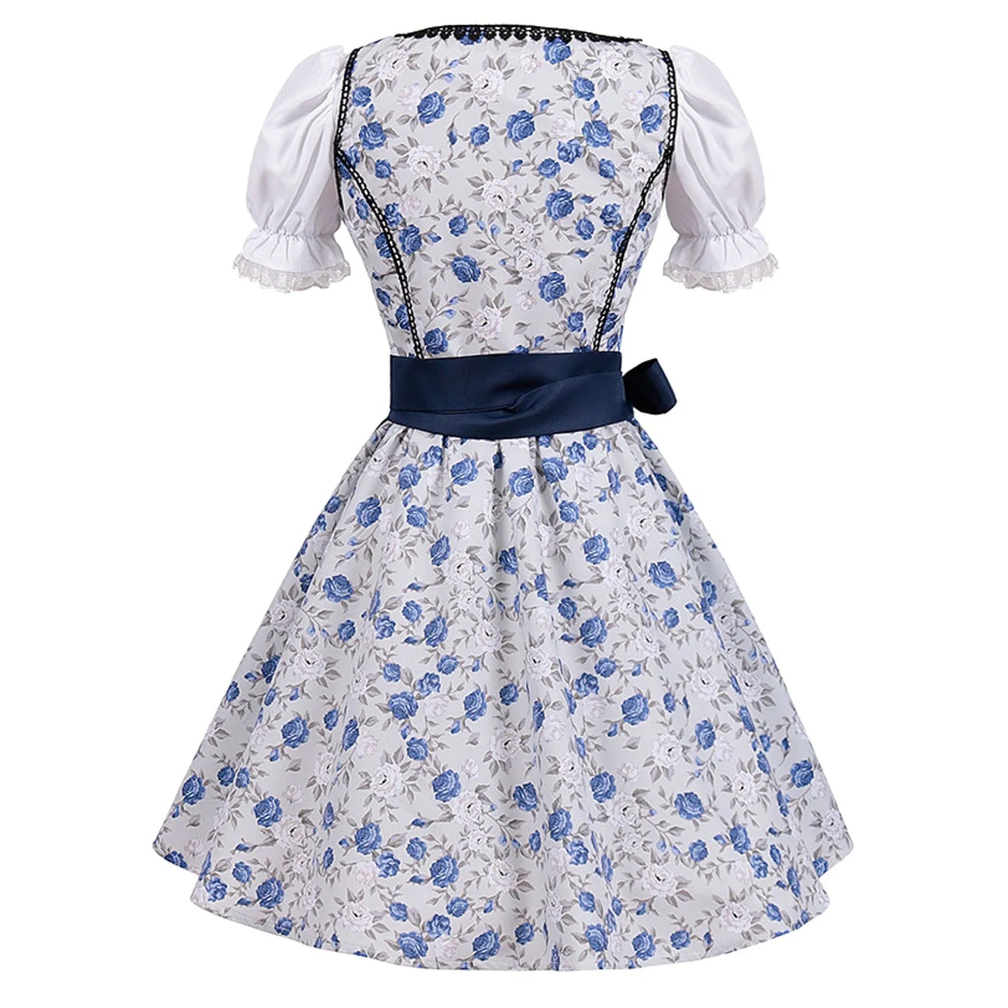 Damen Oktoberfest Dirndl Kleid 2025 Kurzarm Elegant
