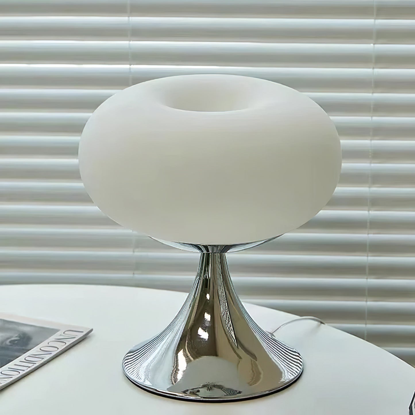 Tischlampe Glaschrom Retro-Design