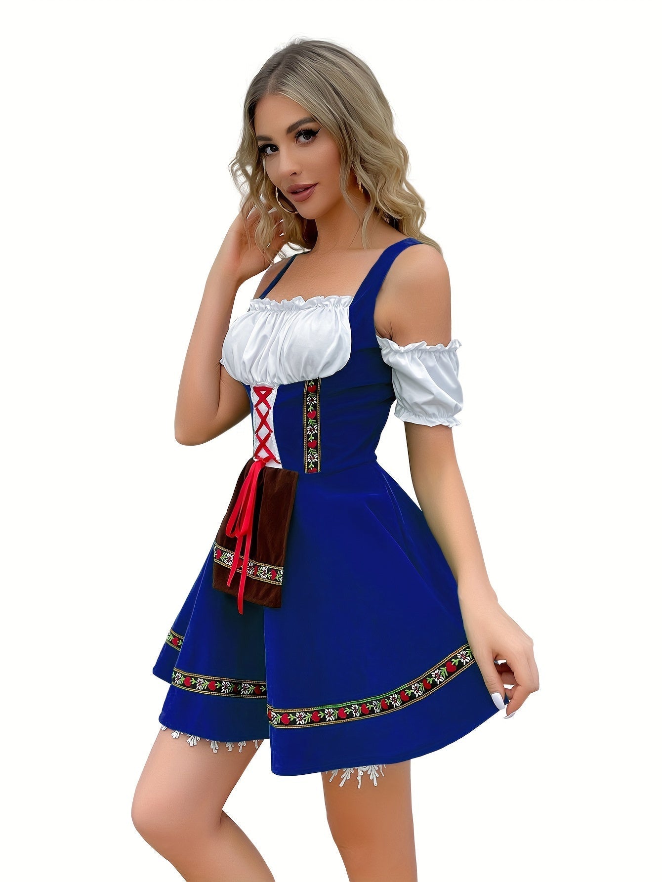 Damen Oktoberfest Outfit 2025 Kurz Ärmellos
