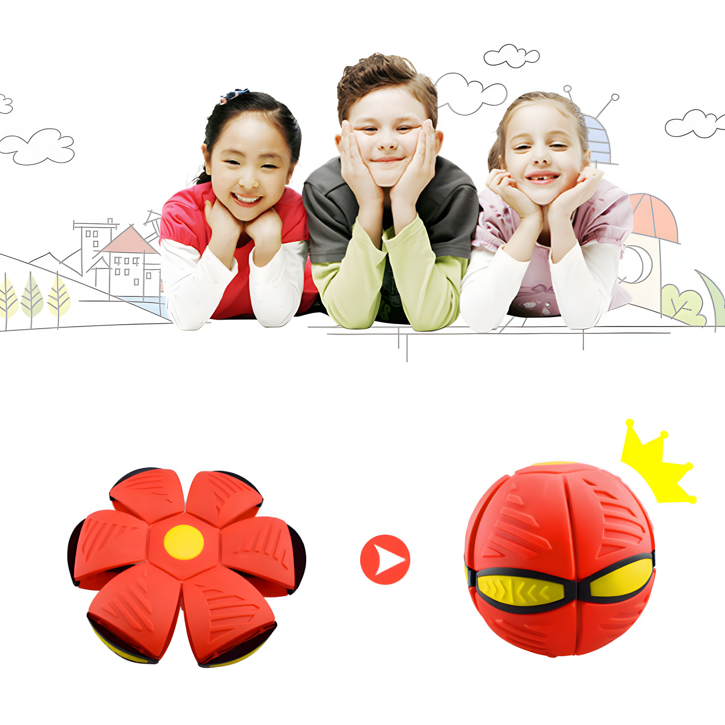 Outdoor-Spielball – faltbar, robust & reisetauglich