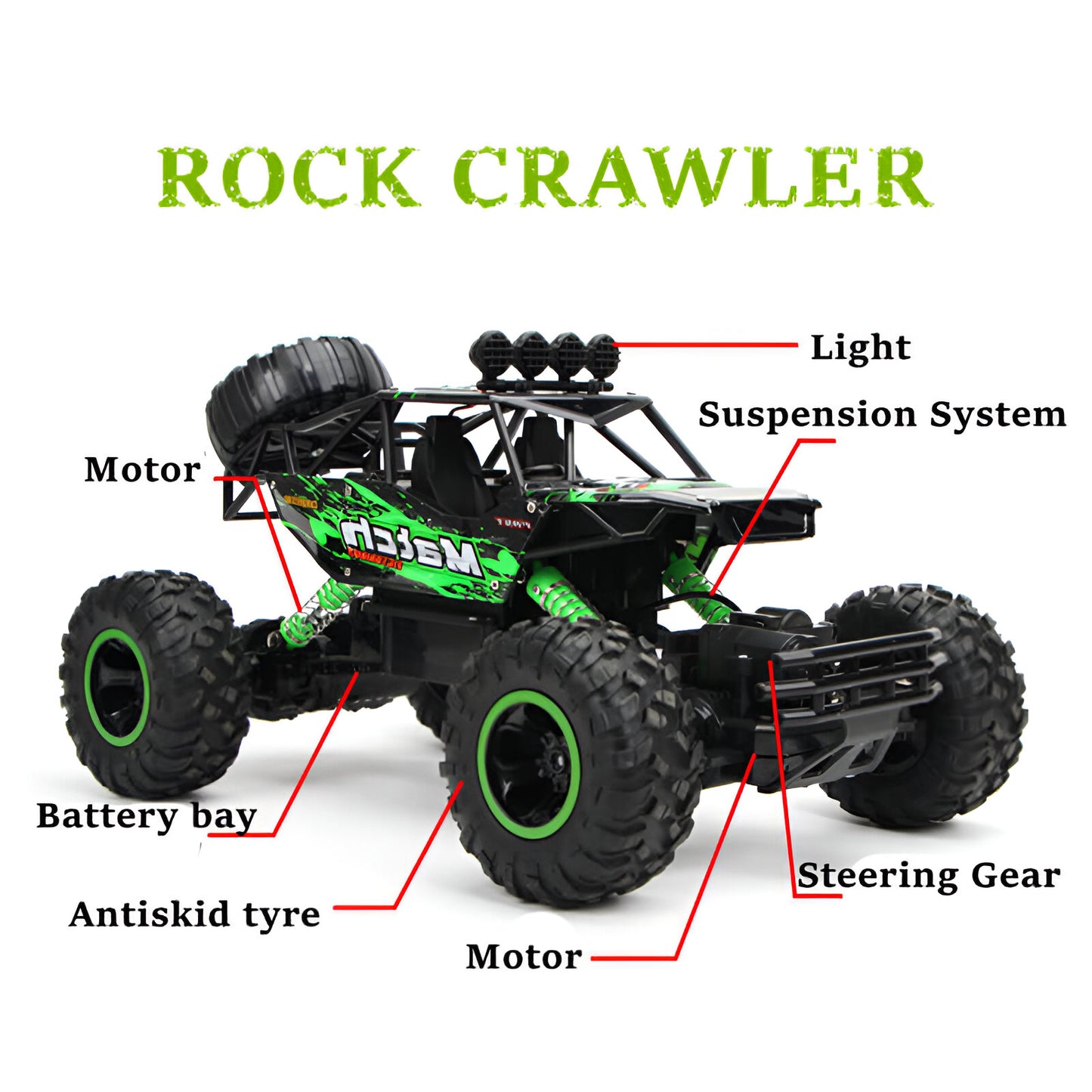 Ferngesteuertes Auto Offroad 4WD Spielzeug