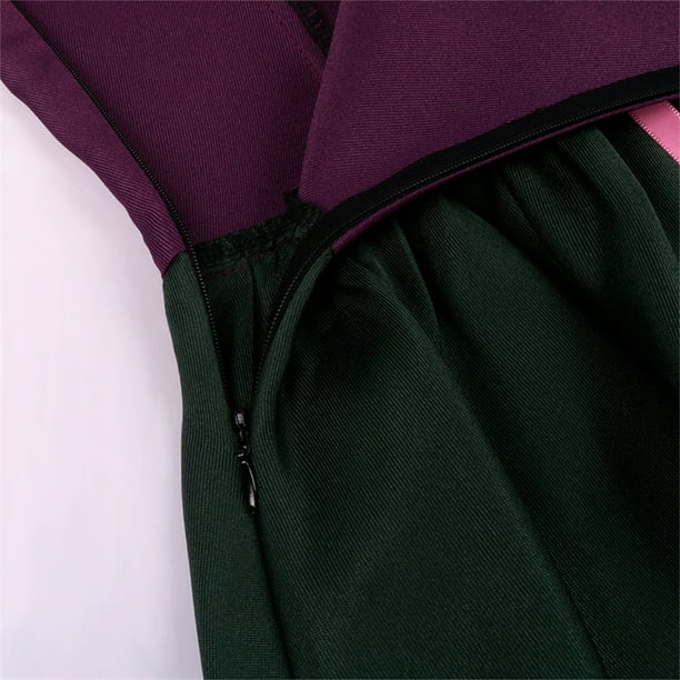 Damen Oktoberfest Lila Dirndl Kleid | Kurz Ärmellos