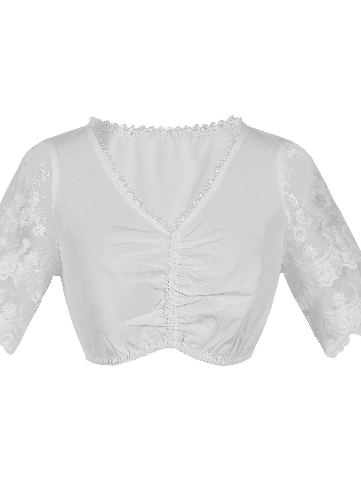 Damen Oktoberfest Dirndl Outfit 2025 | Kurz Hochgeschlossen Mini