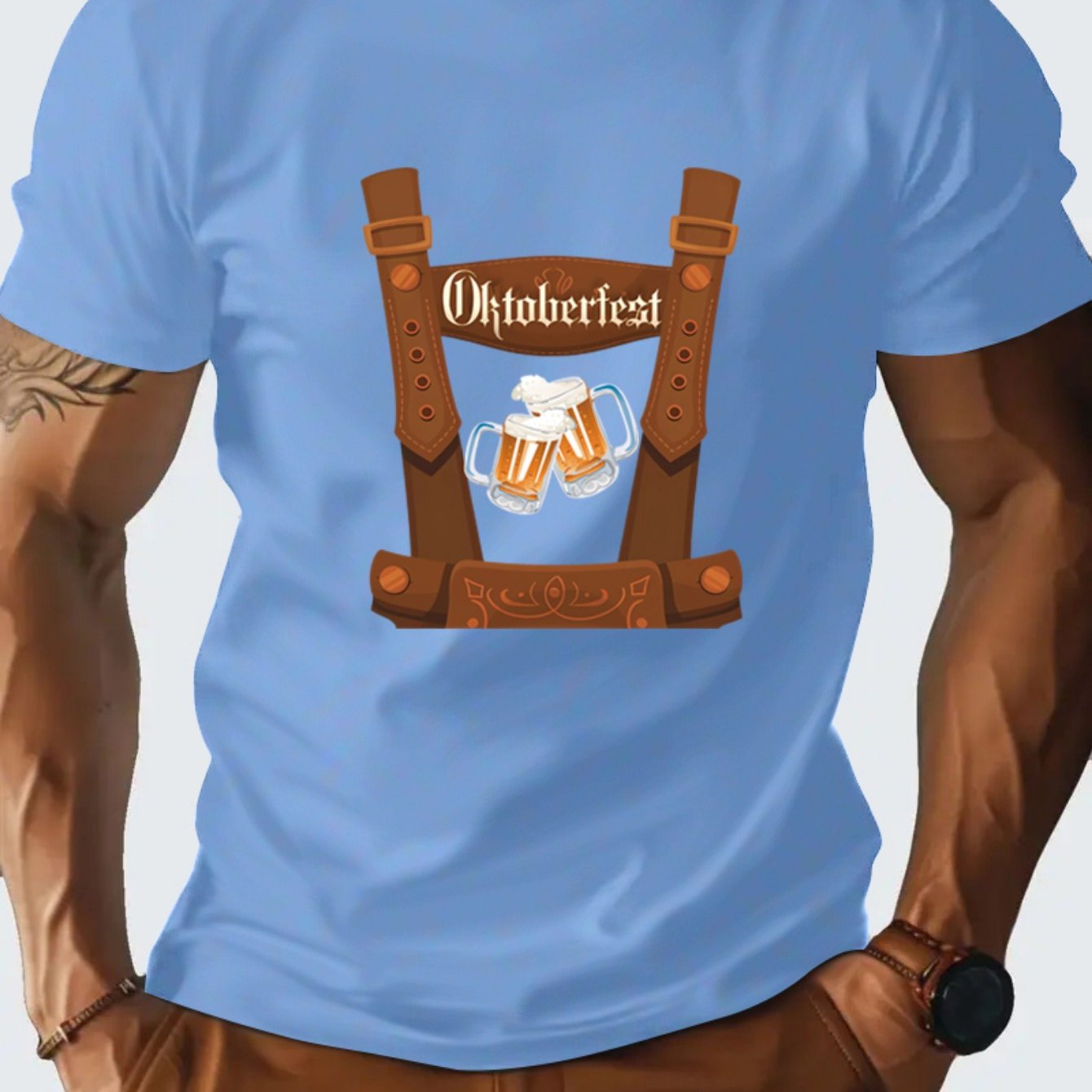 Herren Oktoberfest T-Shirt mit Bier Print | 2025 Outfit