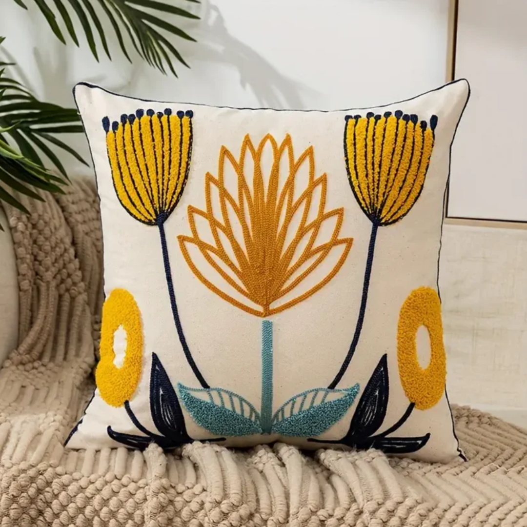 Dekoratives Kissen mit Blumenmuster - Image 2