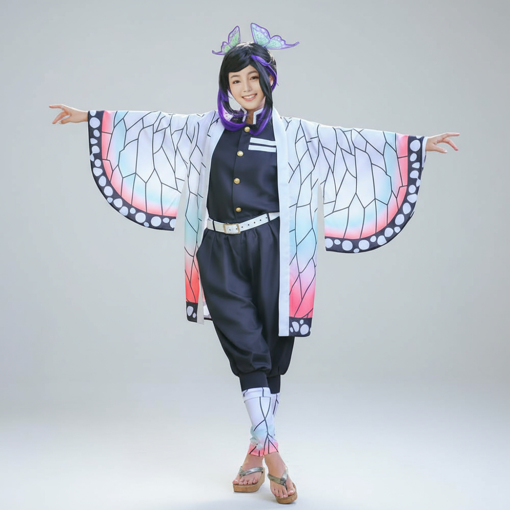 Kimono Cosplay Kostüm Set aus Polyester