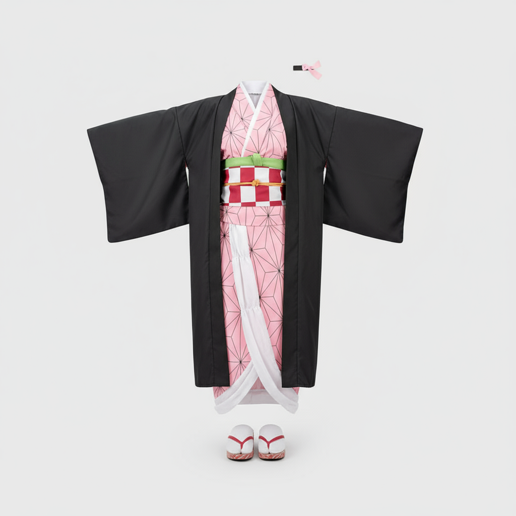 Kimono Cosplay Kostüm Set aus Polyester