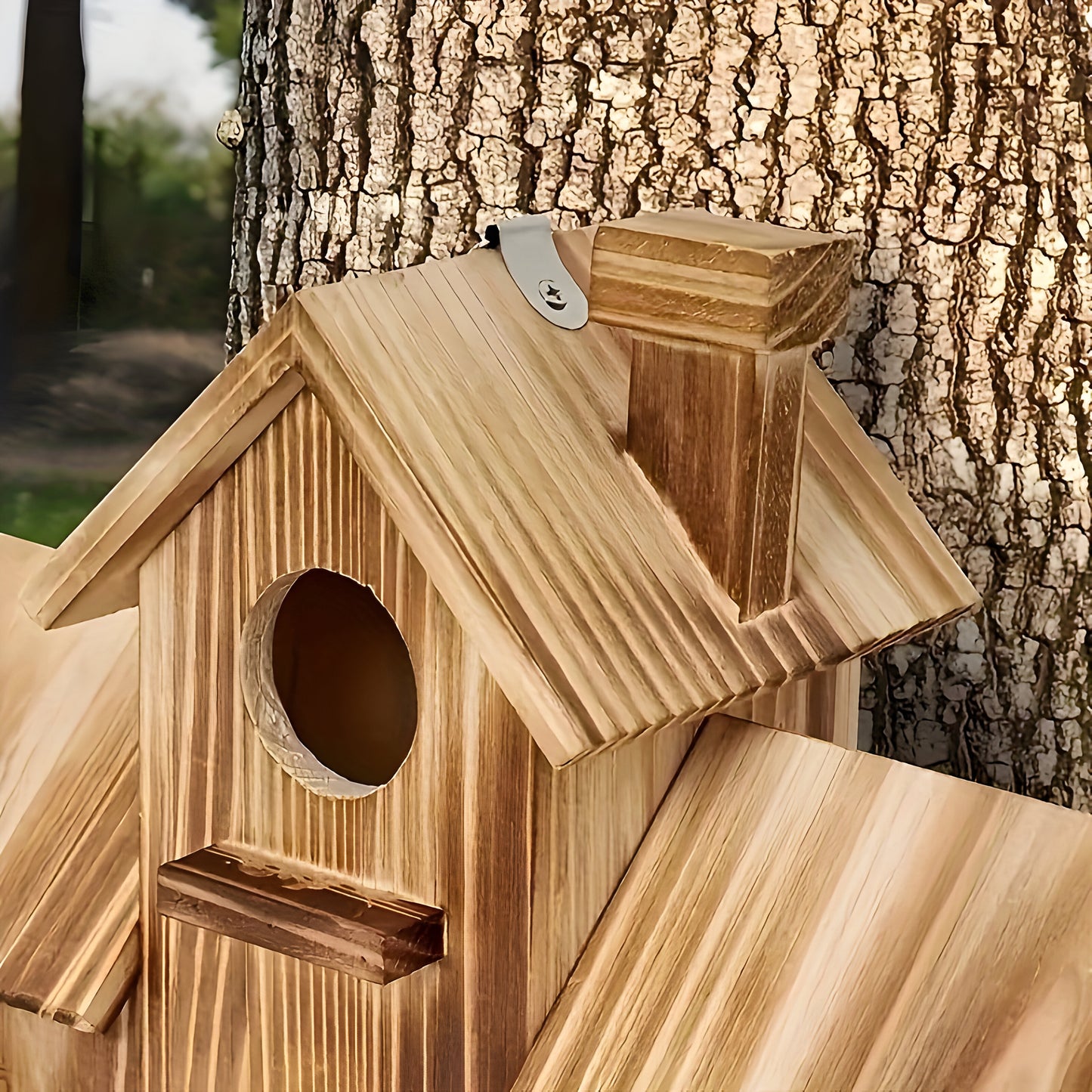 Vogelhaus Holz Rustikal Mehrfach Nistkasten