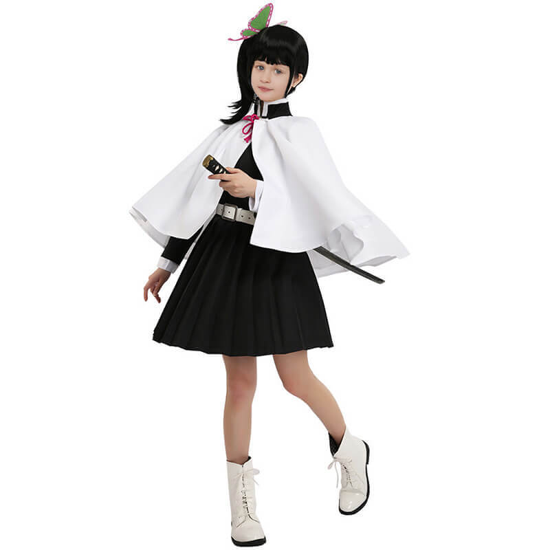 Halloween Kinderkostüm Schwarz Grün Kimono