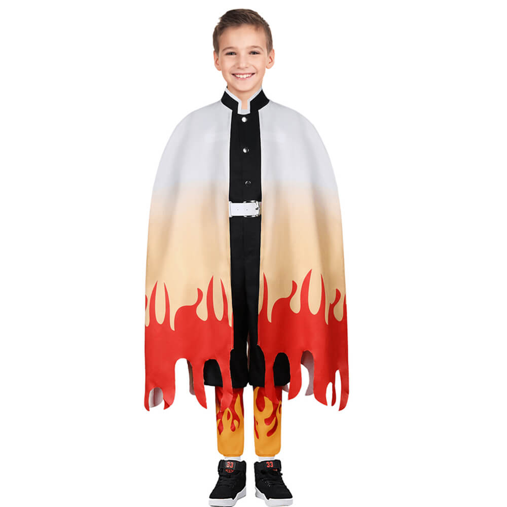 Halloween Kinderkostüm Schwarz Grün Kimono