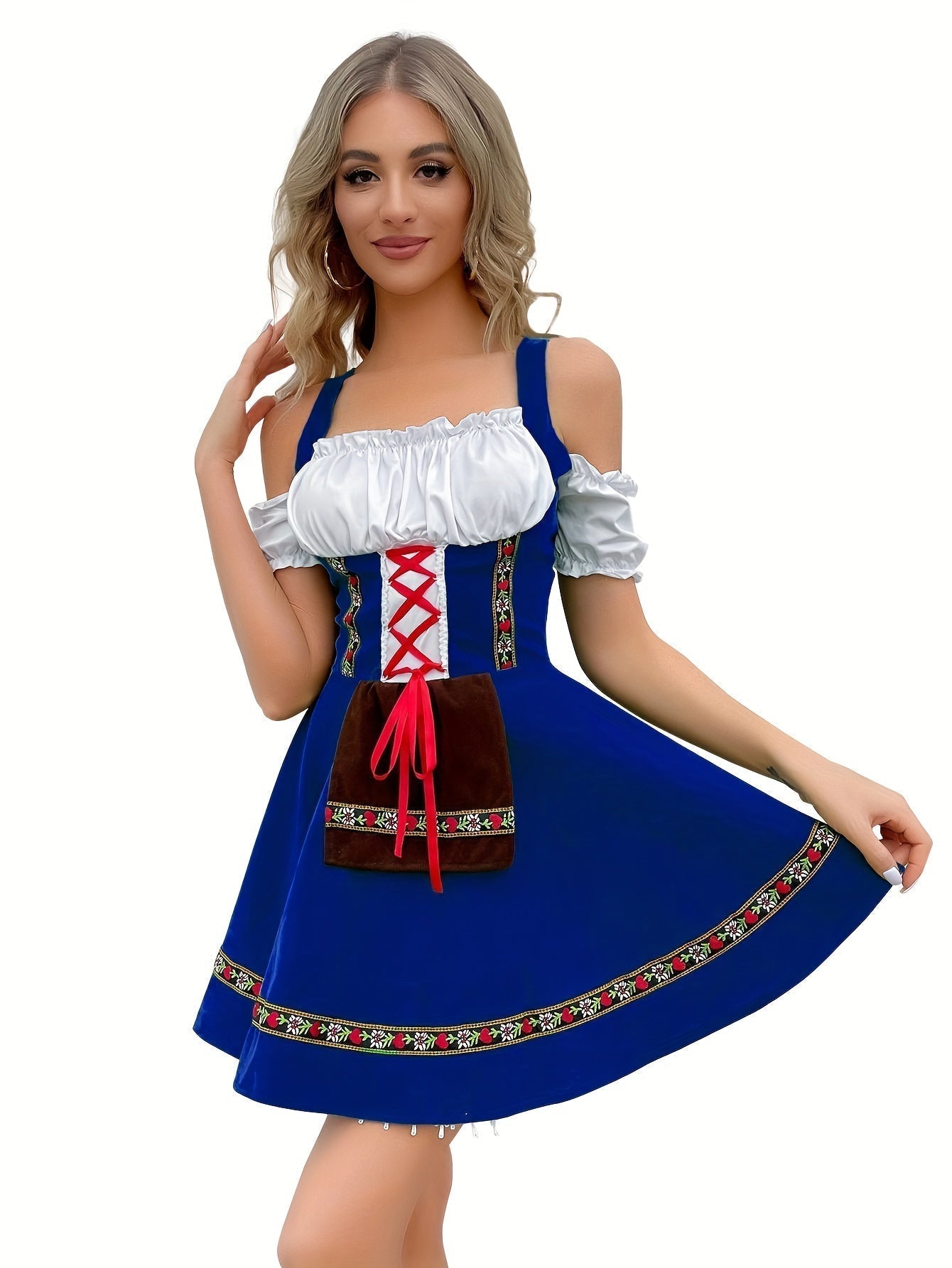 Damen Oktoberfest Outfit 2025 Kurz Ärmellos