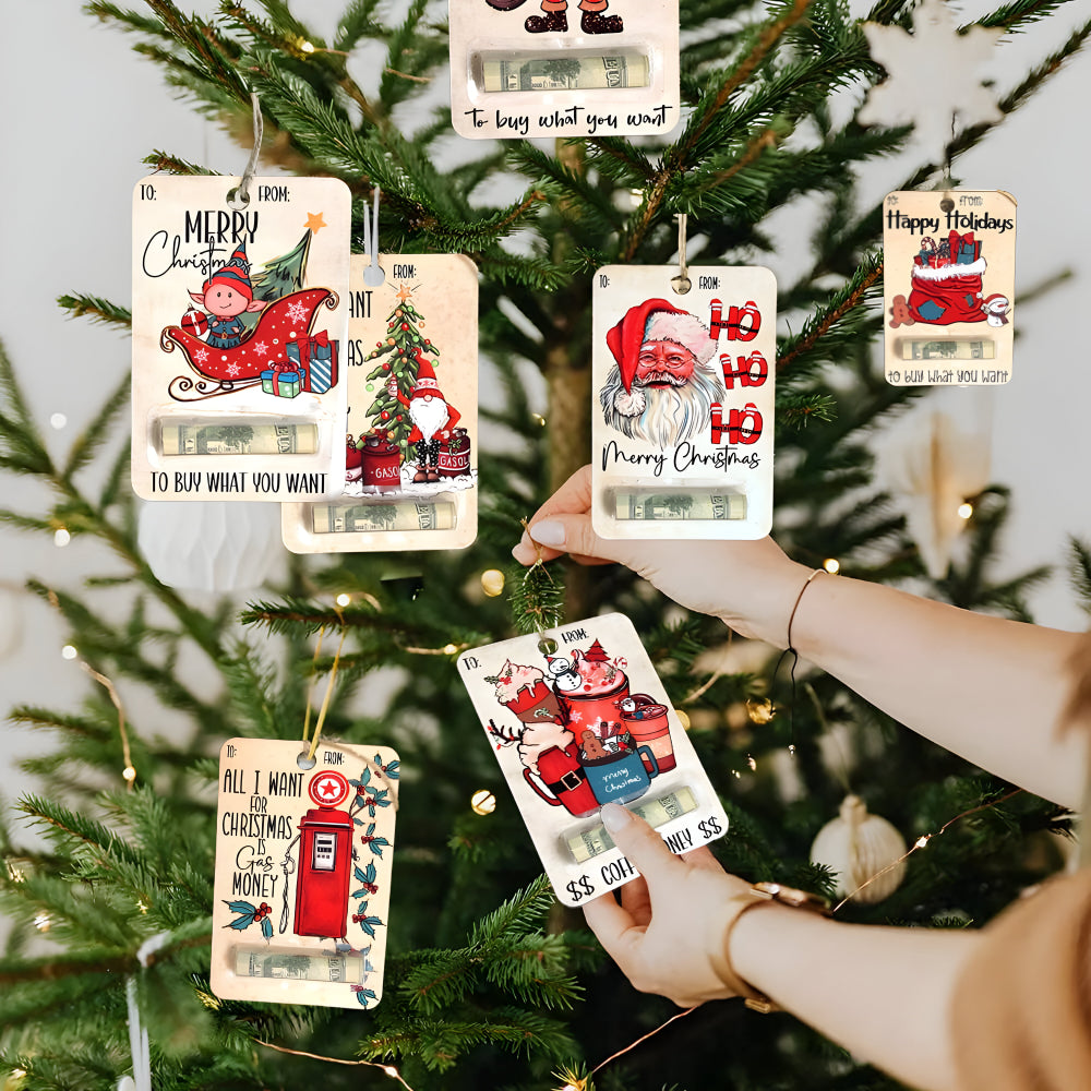 Weihnachtsdeko Holz Geldgeschenk Anhänger