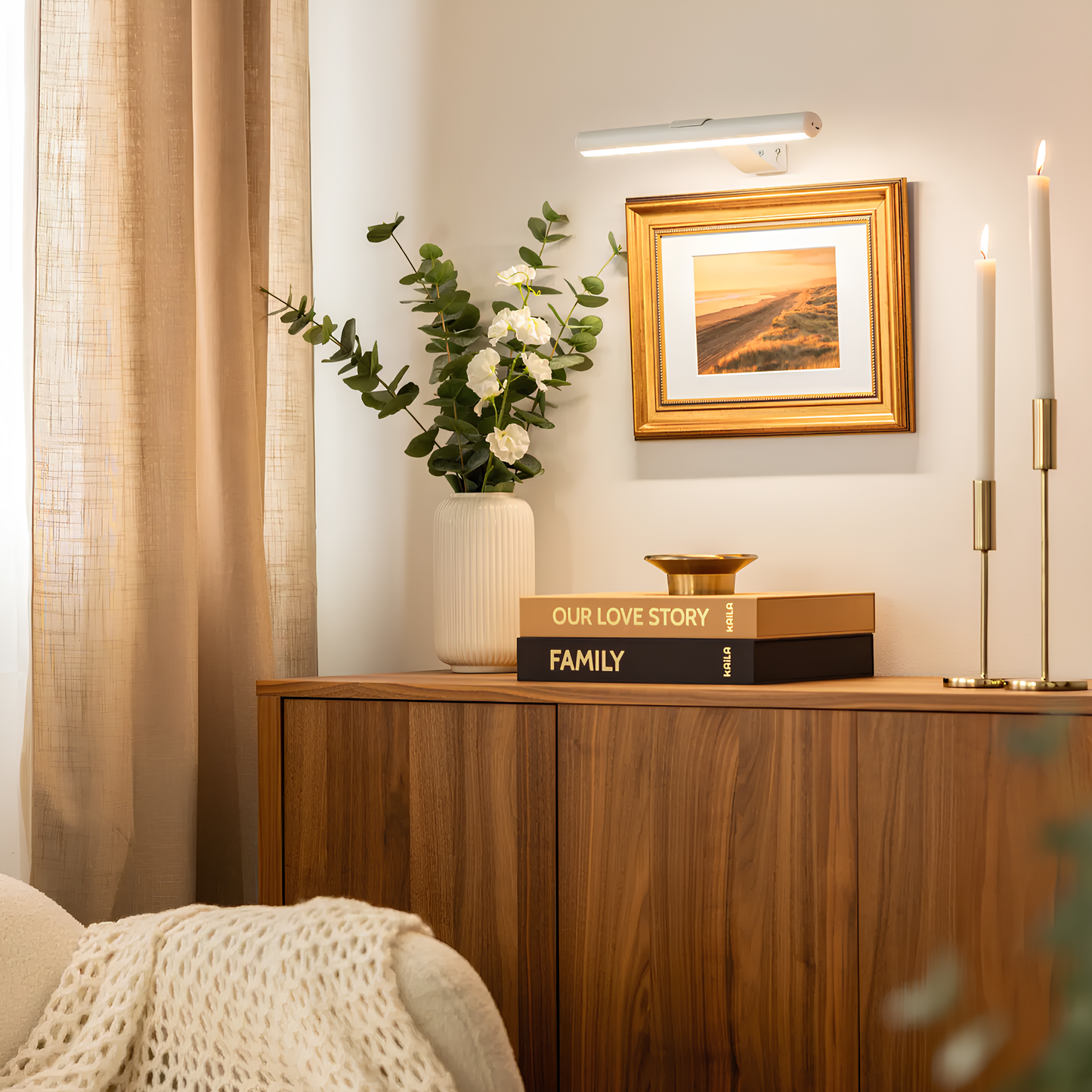 LED Bilderleuchte Kabellos Modern Wandlampe