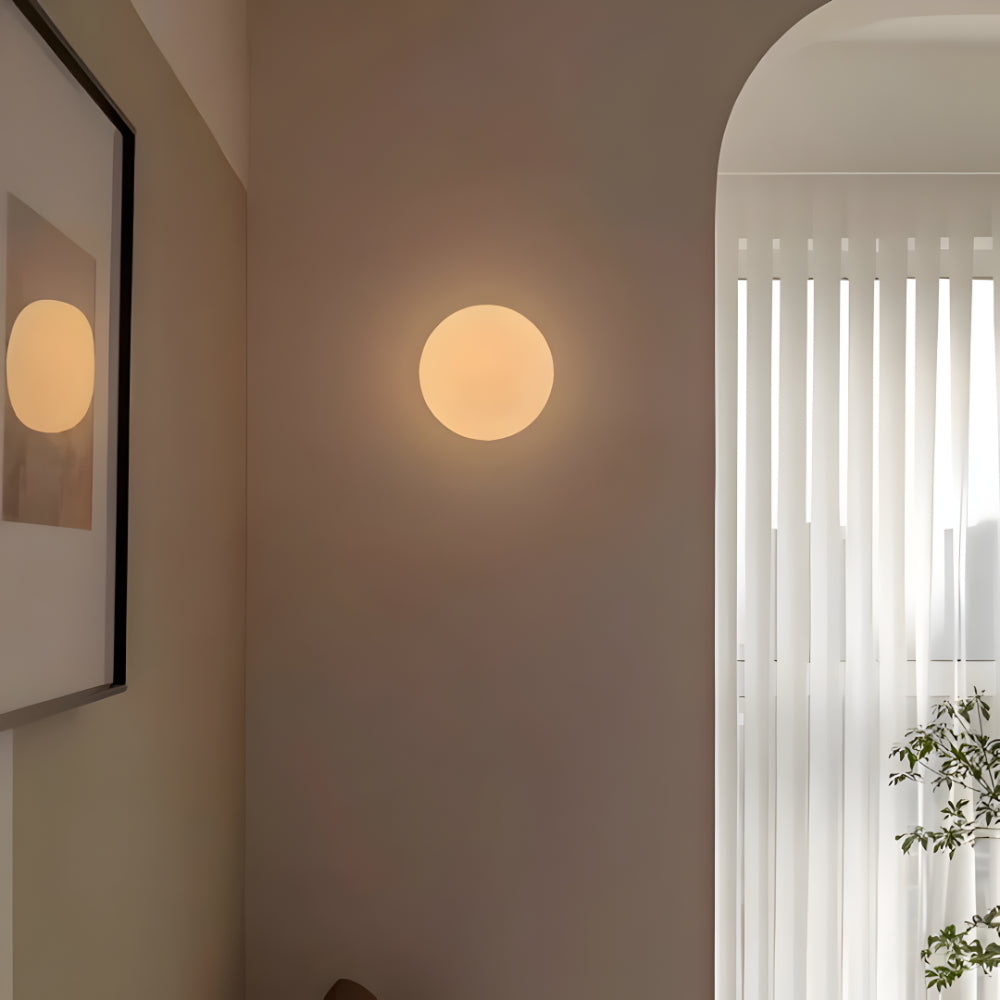 Wandleuchte Glas Rund Warmweiß Modern