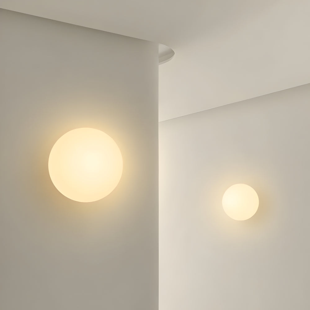 Wandleuchte Glas Rund Warmweiß Modern