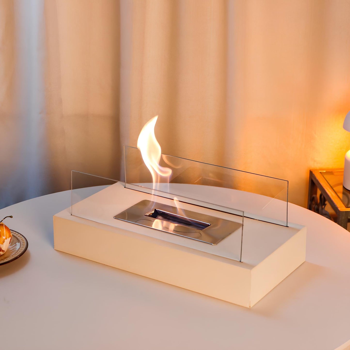 Bioethanol Tischkamin Glas Modern