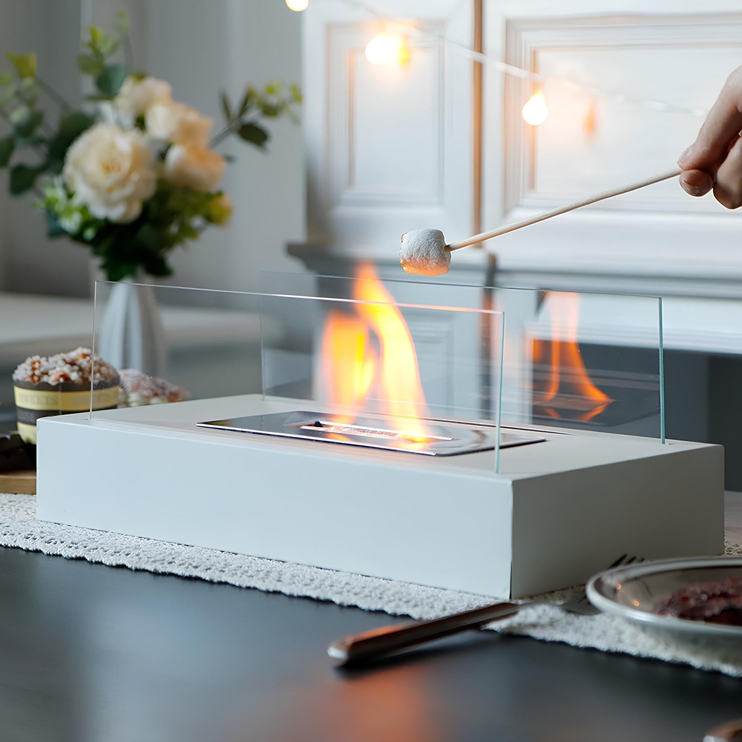 Bioethanol Tischkamin Glas Modern