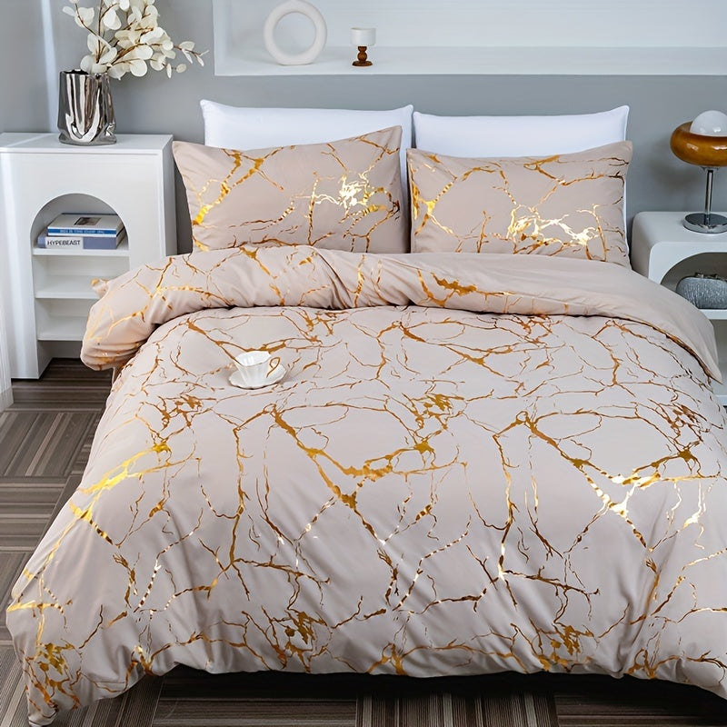 Elegantes Marmer Dekbedovertrek für Stilbewusste - Image 1