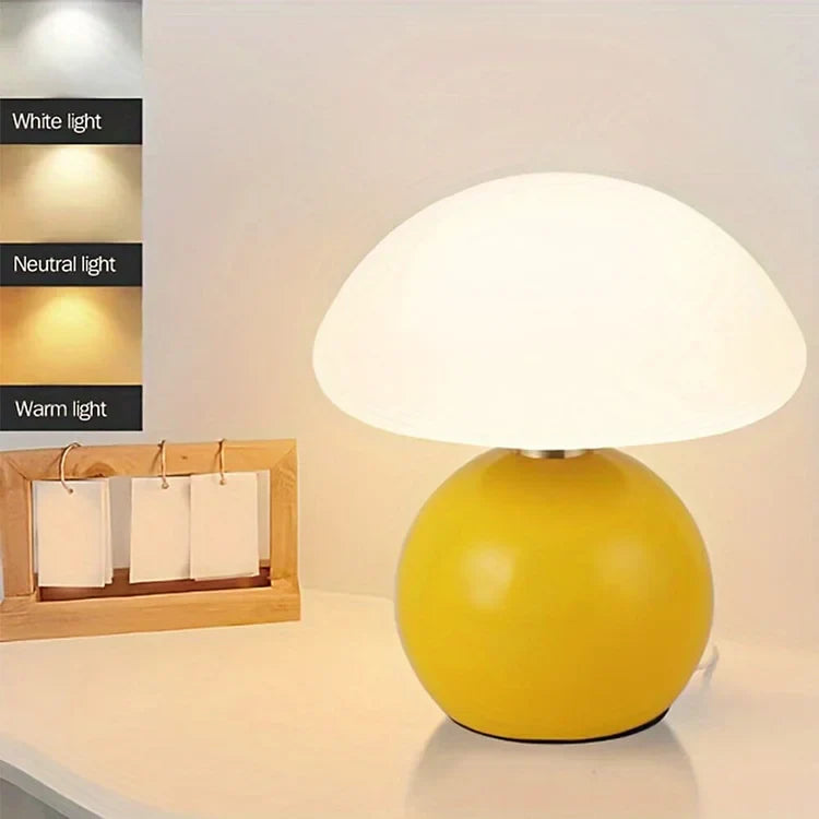 LED Tischlampe Weiß Modern Nachttisch