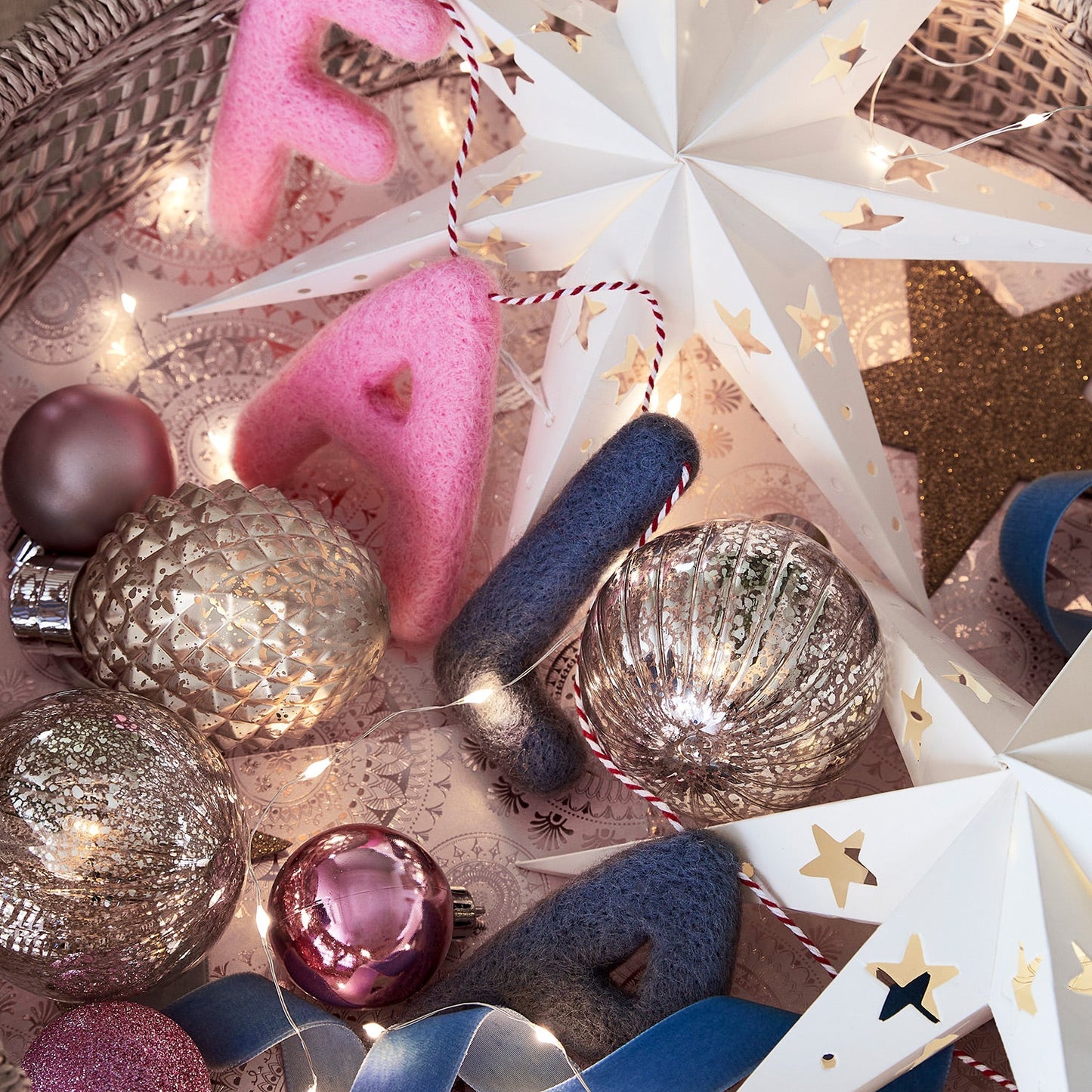 LED Papiersterne Weiß Weihnachtsdeko Innen