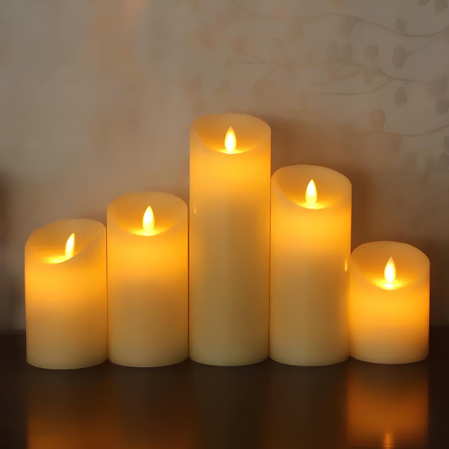 LED Stumpenkerzen Flammenlos Warmweiß Dekoration