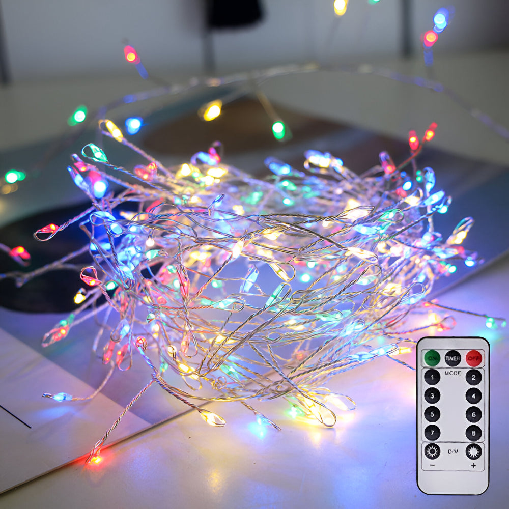 LED Lichterkette Kupferdraht Warmweiß