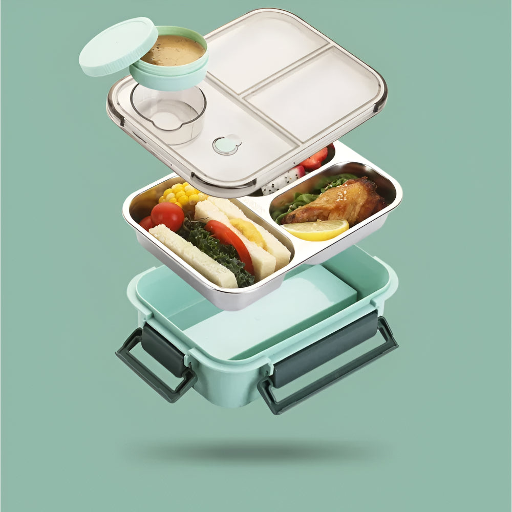 Edelstahl Lunchbox Auslaufsicher Thermo Behälter
