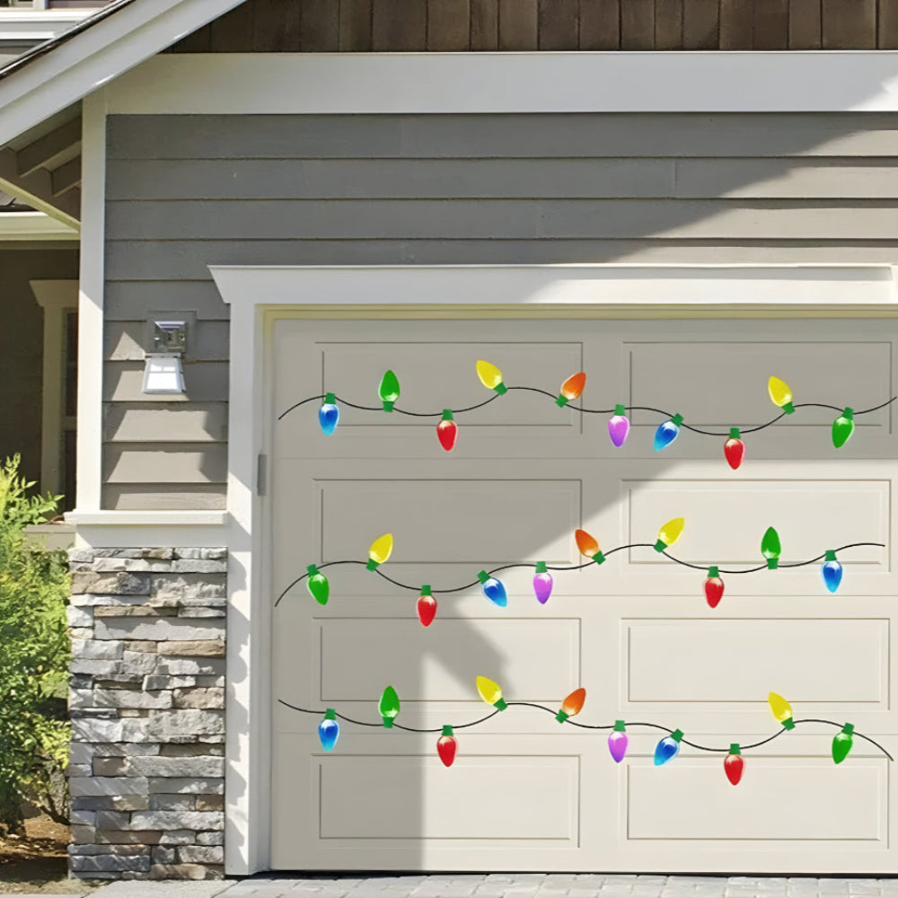 Weihnachts Deko Magnetische Glühbirnen Aufkleber