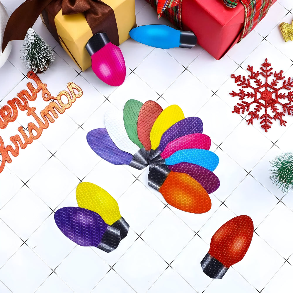Weihnachts Deko Magnetische Glühbirnen Aufkleber
