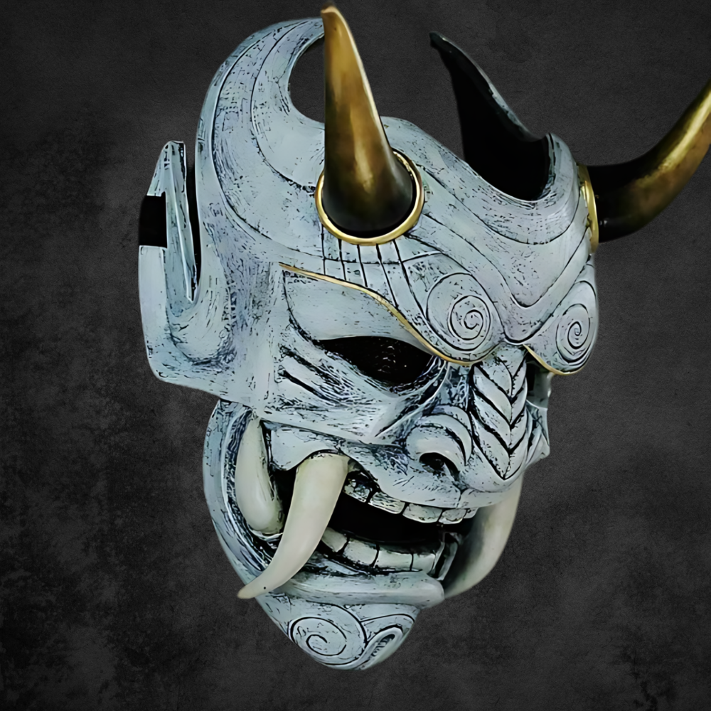 Graue Oni Maske - Image 2