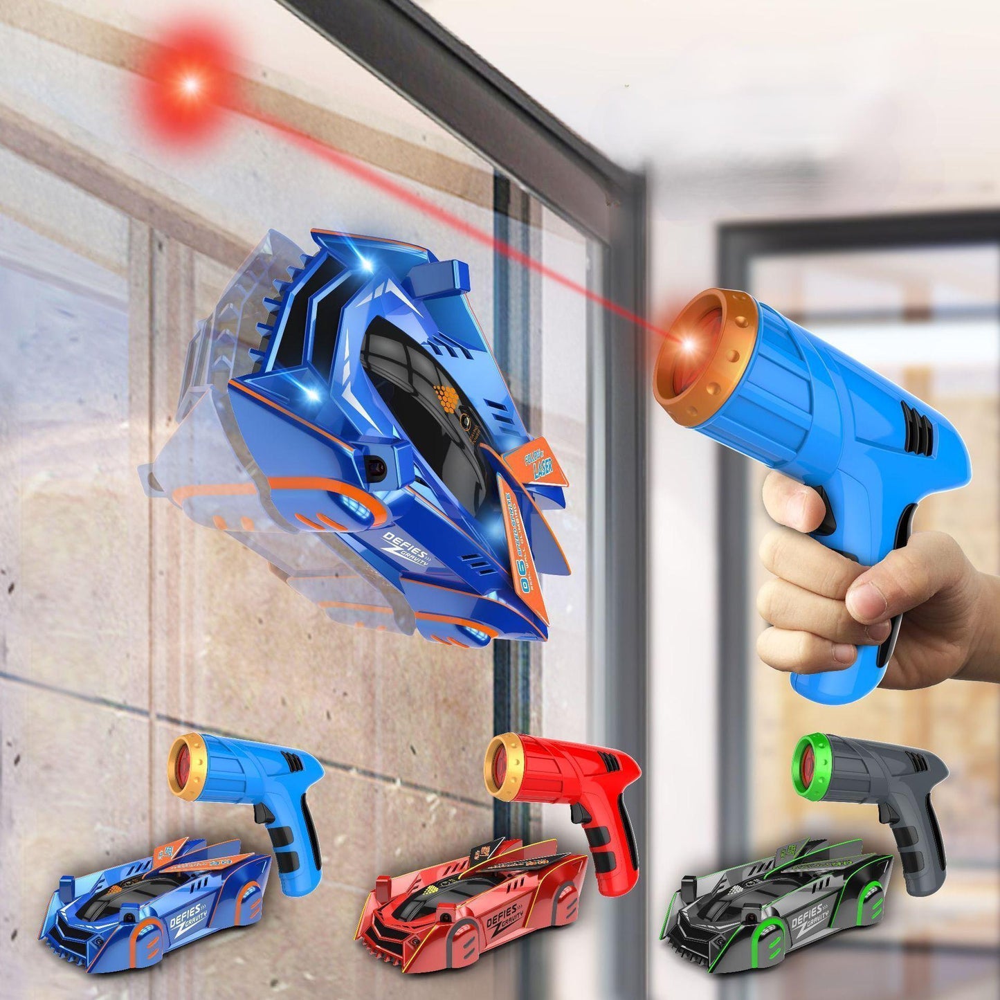 Ferngesteuertes Spielzeugauto mit Lasersteuerung