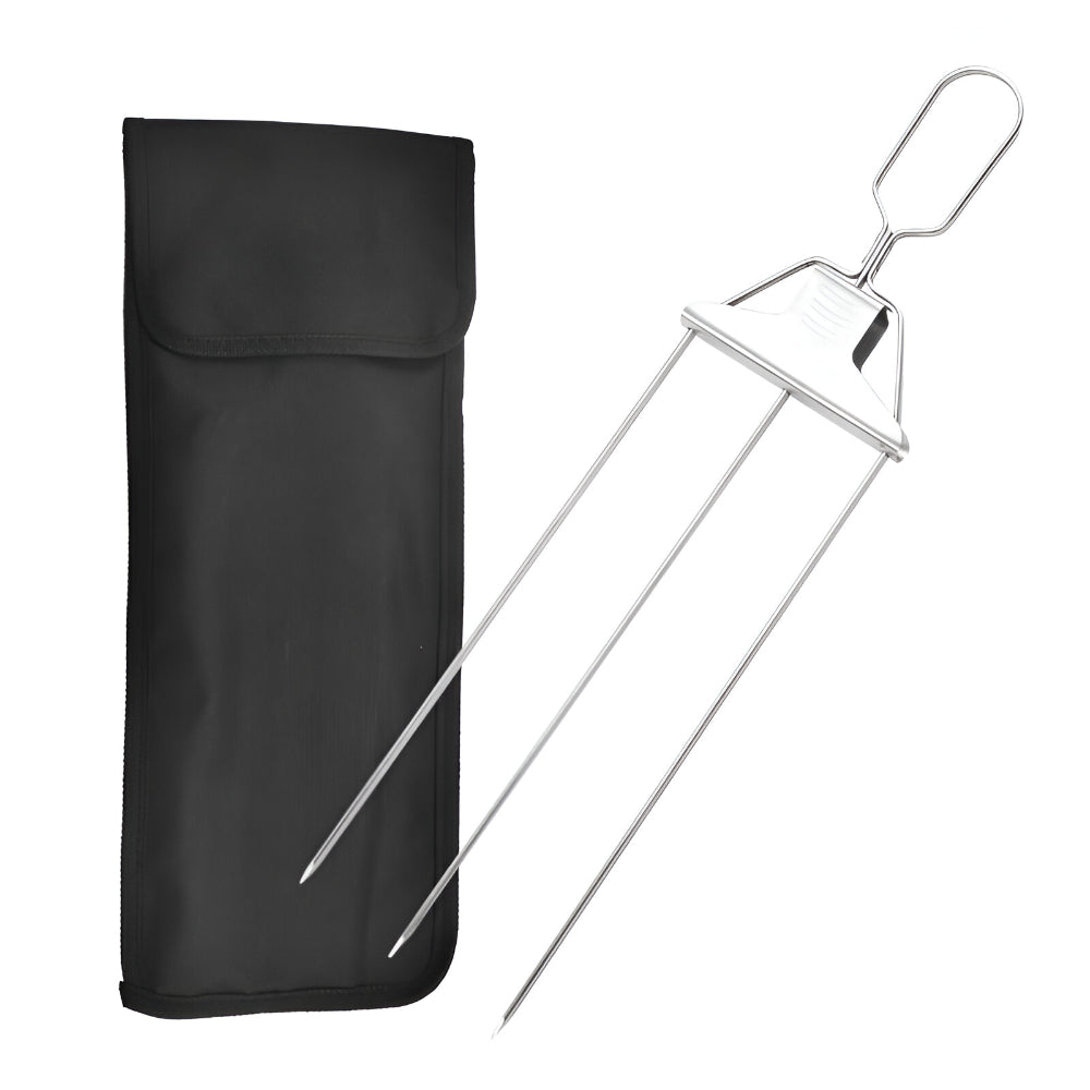 Grillspieße Edelstahl Dreifach BBQ Set