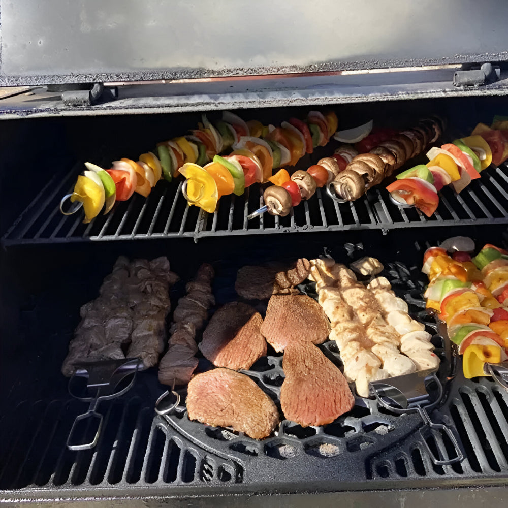 Grillspieße Edelstahl Dreifach BBQ Set