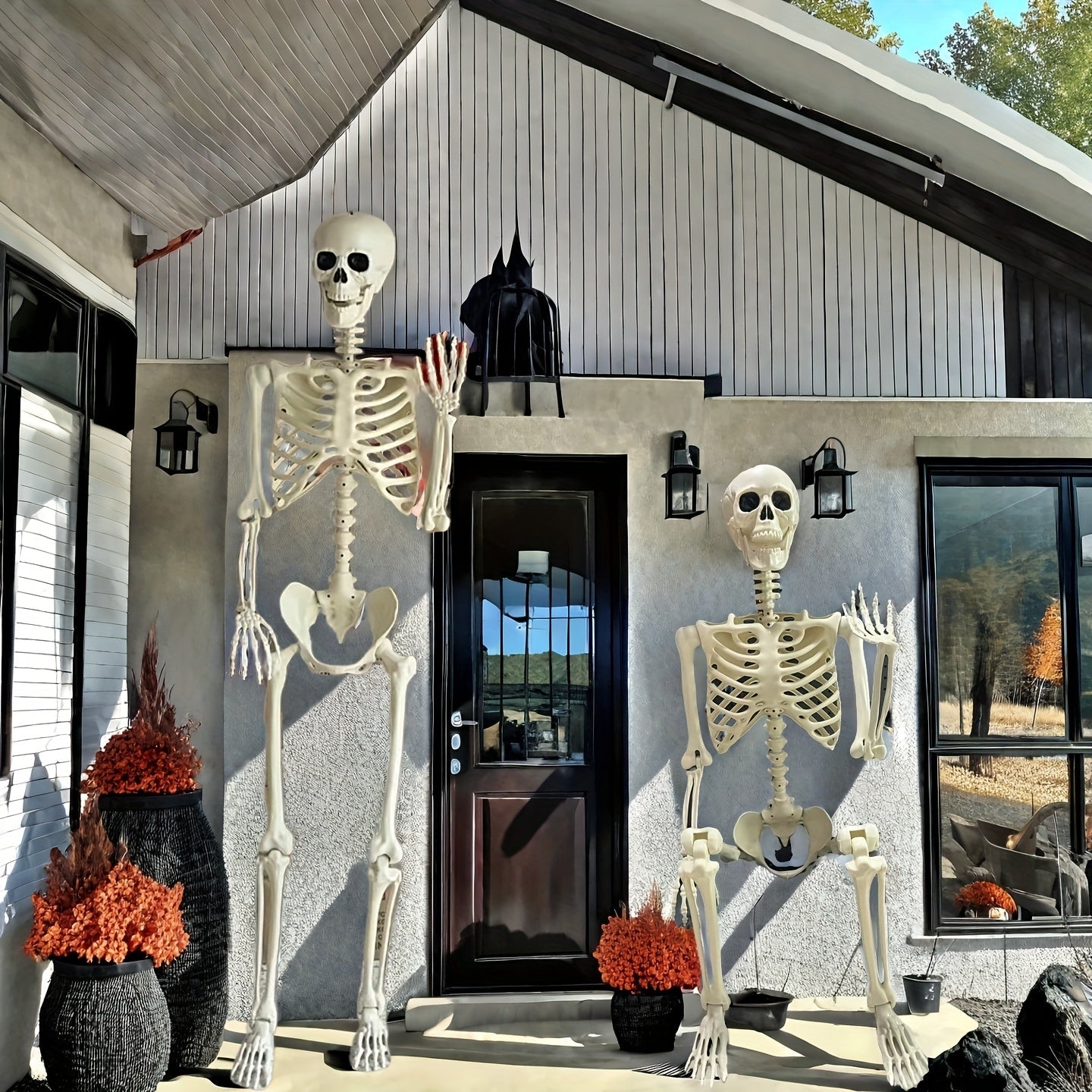 Halloween Skelett Kunststoff Deko Figur