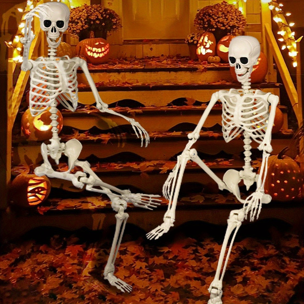 Halloween Skelett Kunststoff Deko Figur