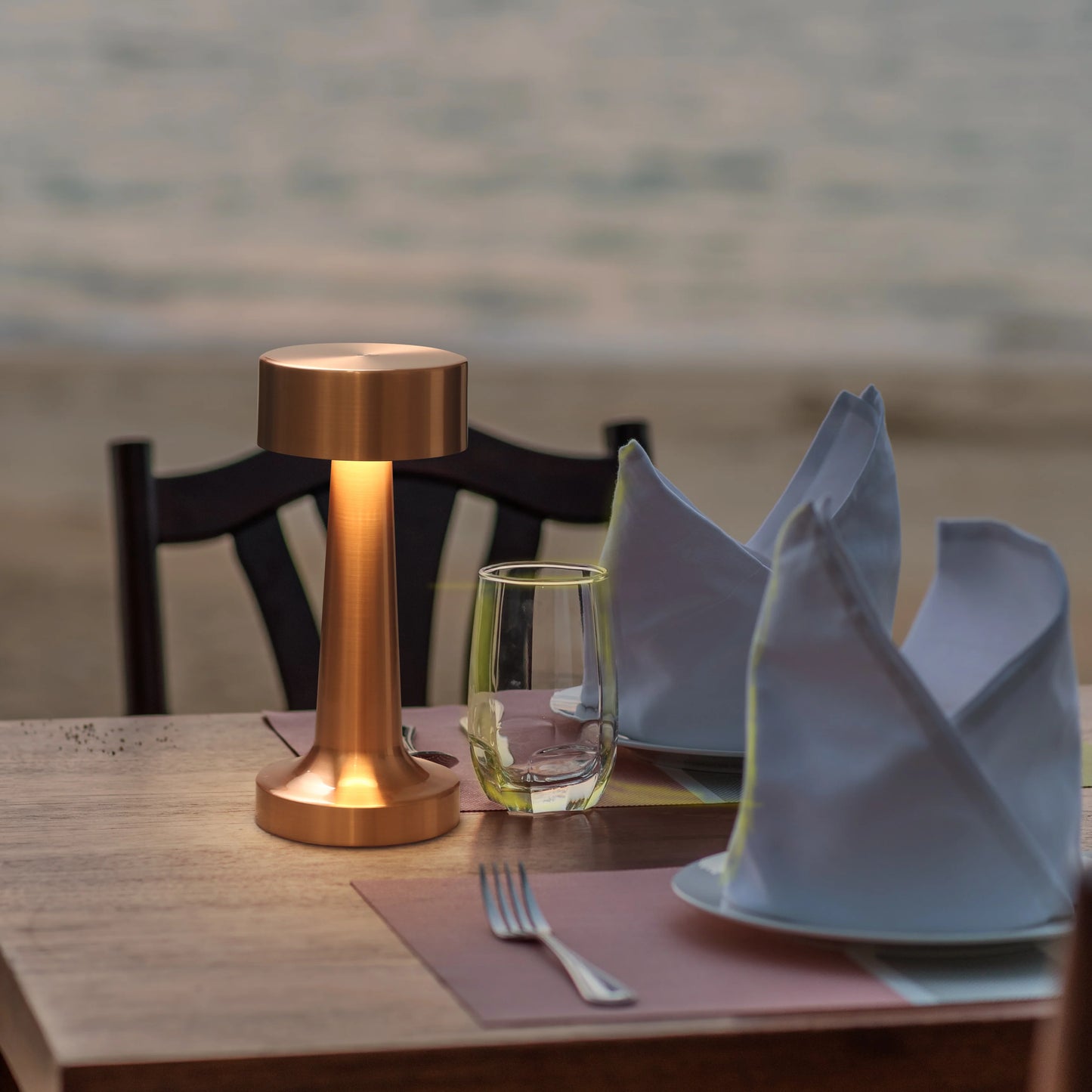 Tischlampe Gold Metall LED Dimmbar Modern