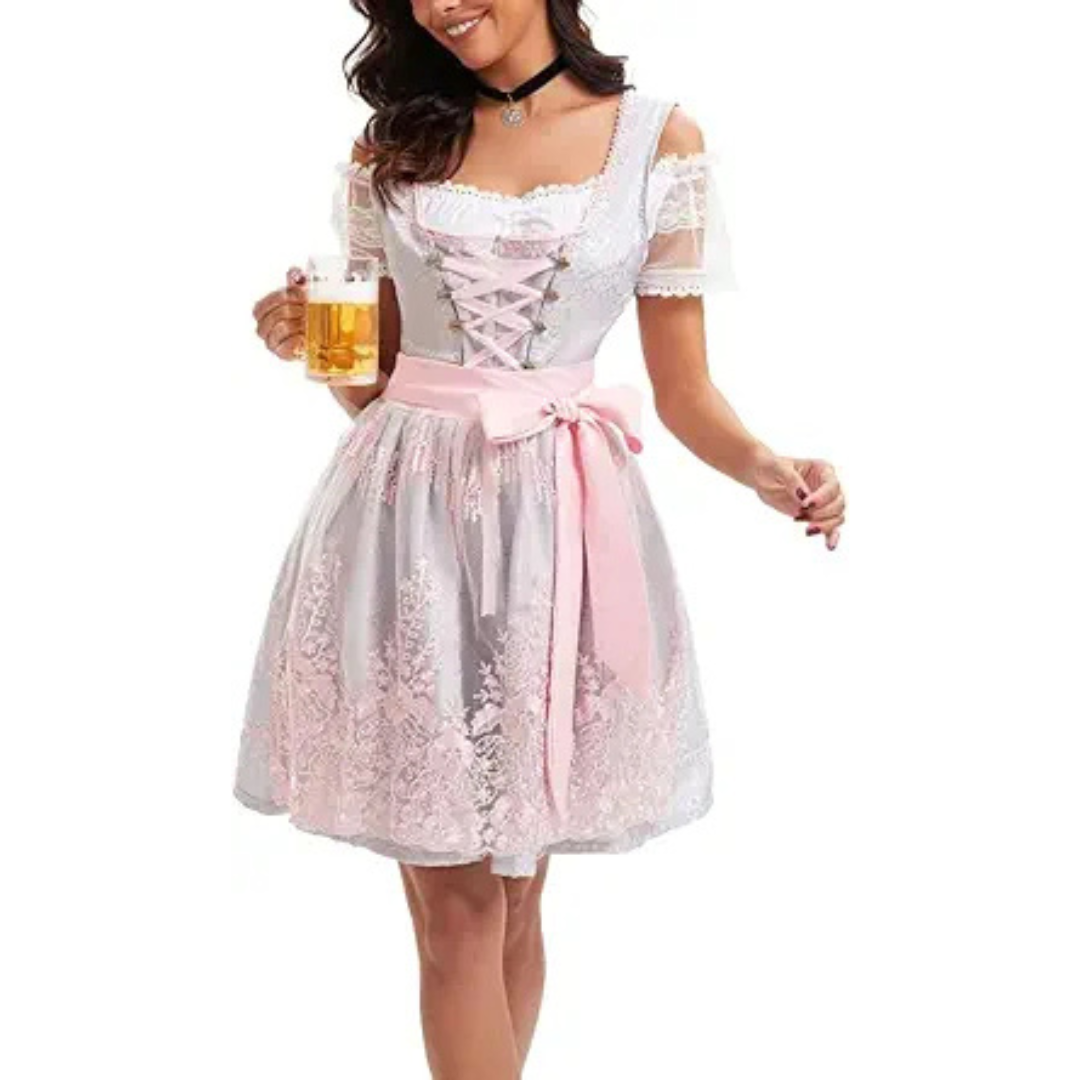 Damen Oktoberfest Outfit | Kurz Bestickt