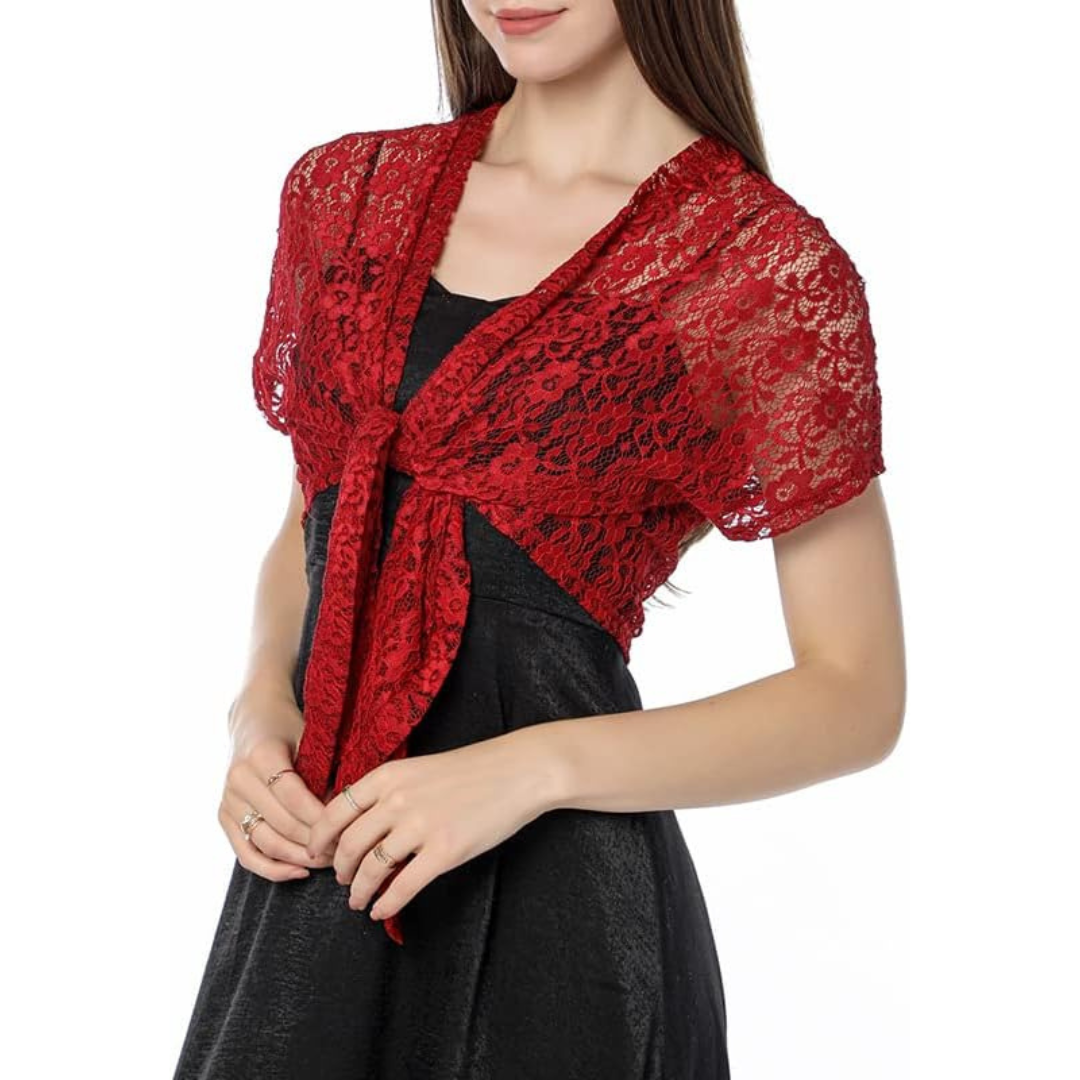 Damen Oktoberfest Dirndl Bluse | Kurzarm Spitze