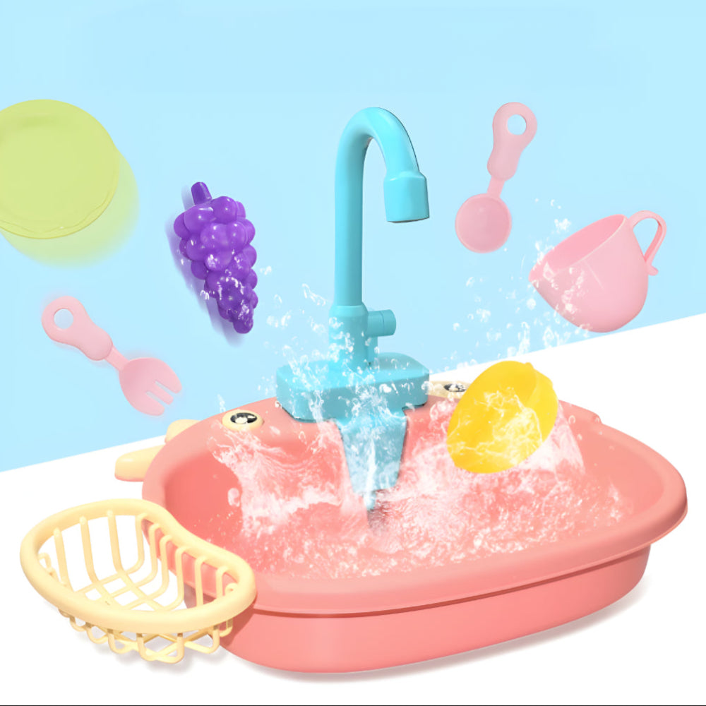 Spielküche Kunststoff Spülbecken mit Wasserhahn