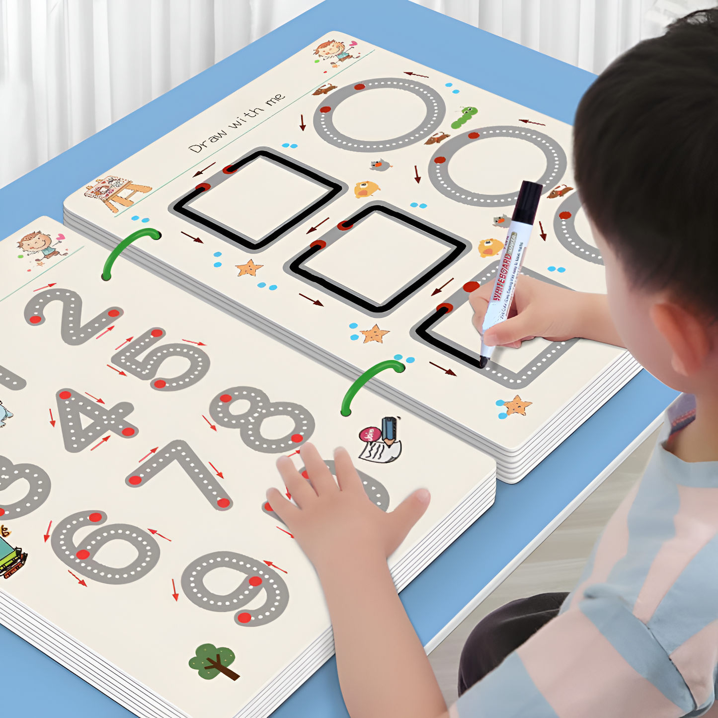 Lernheft Kinder Schreiben Zahlen Buchstaben Üben