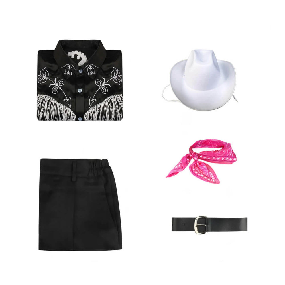 Western Paar Kostüm Set Cowboy Cowgirl Outfit