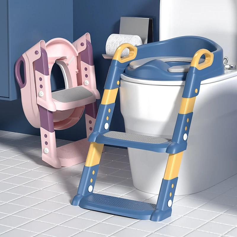 Kinder Toilettensitz mit Leiter Kunststoff