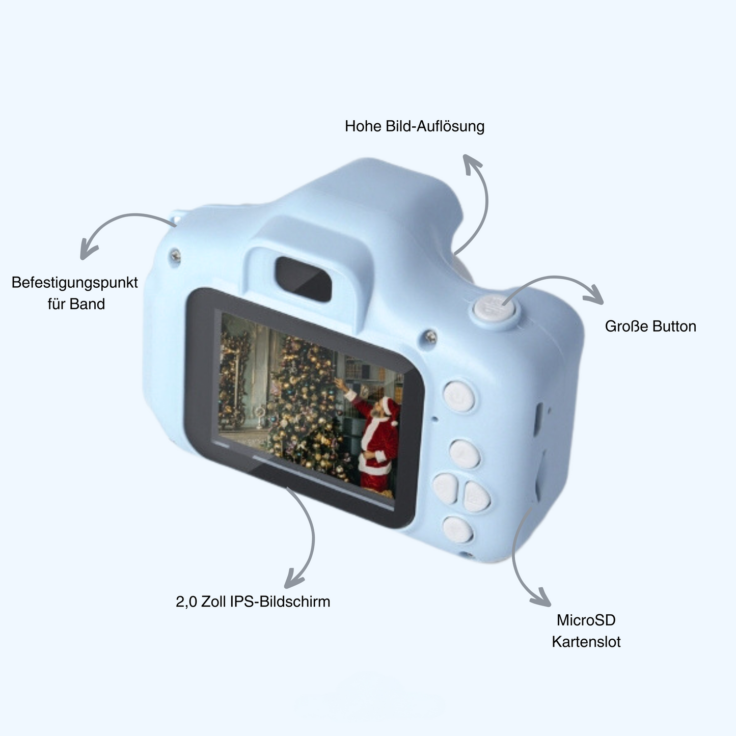 Kinderkamera Digital Robust Leicht Fotospielzeug