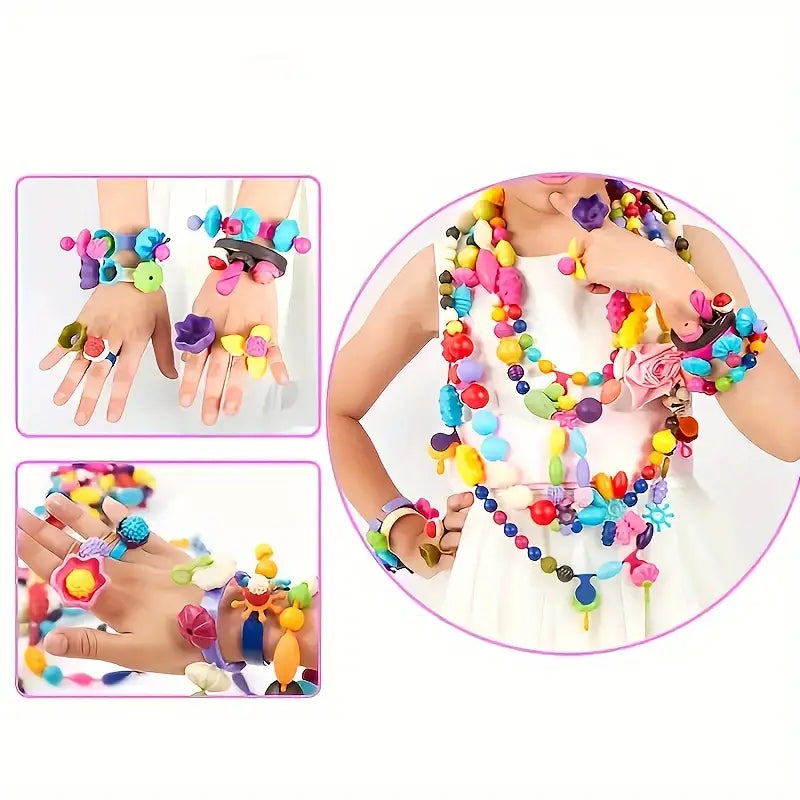 Bunte Perlen Kinder Schmuck Bastelset