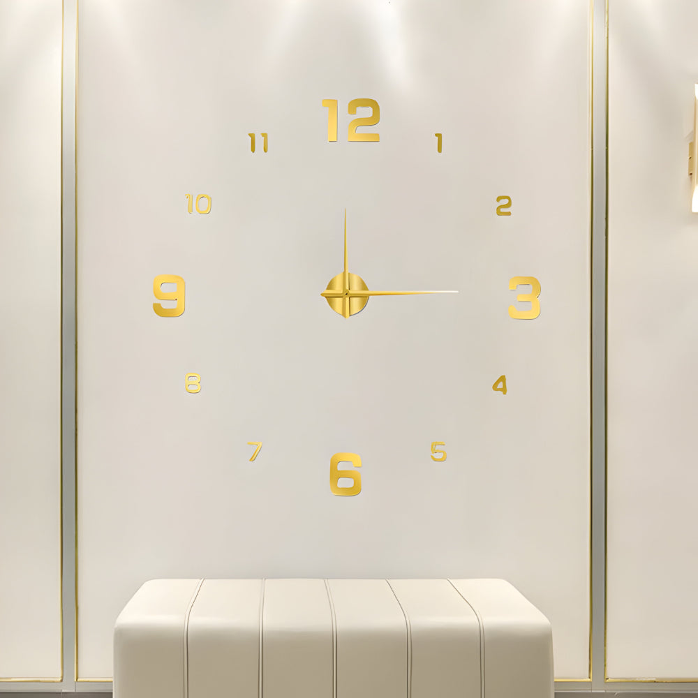 Wanduhr Modern DIY Design Große Zahlen