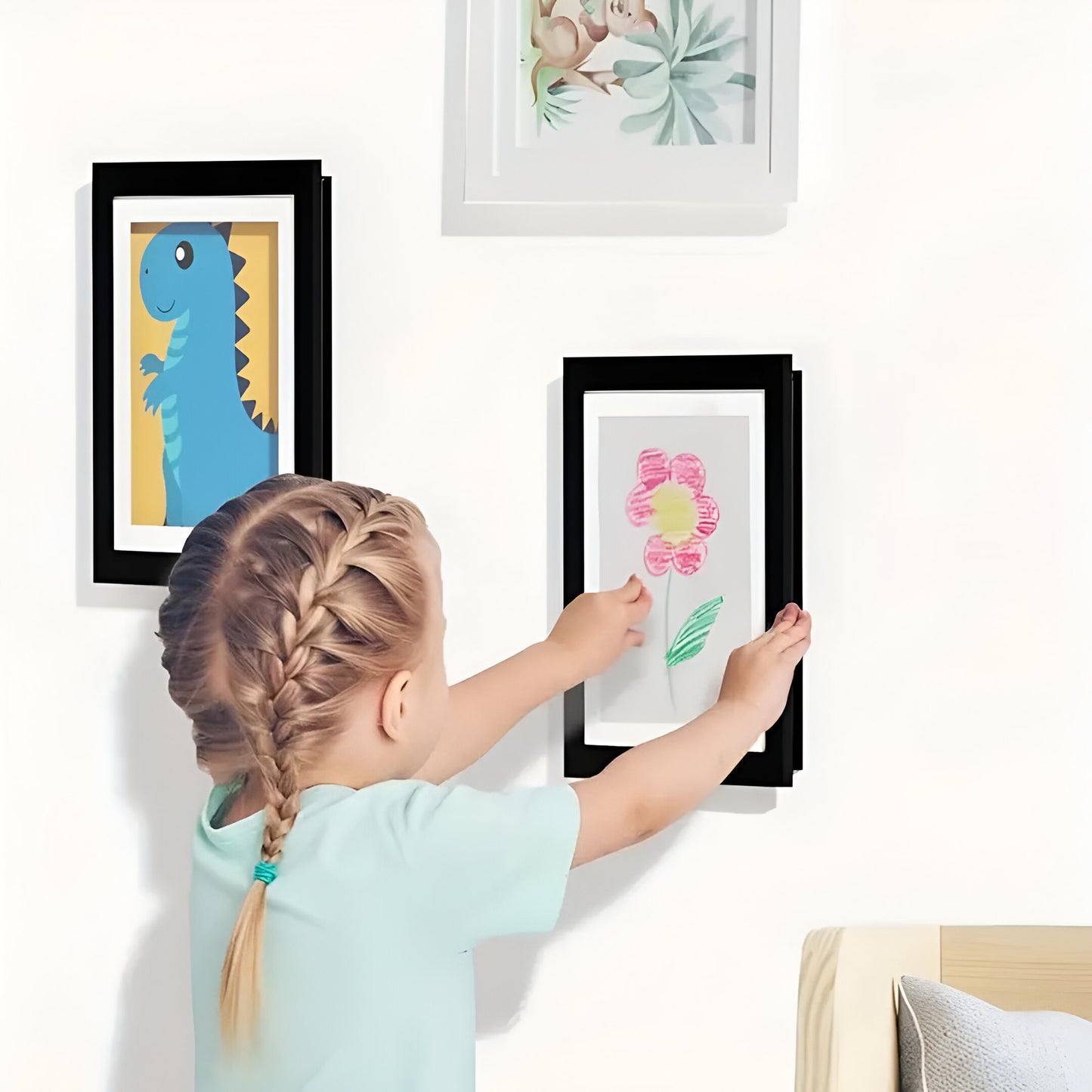 Bilderrahmen Kinder Kunstwerke Holz Klappbar