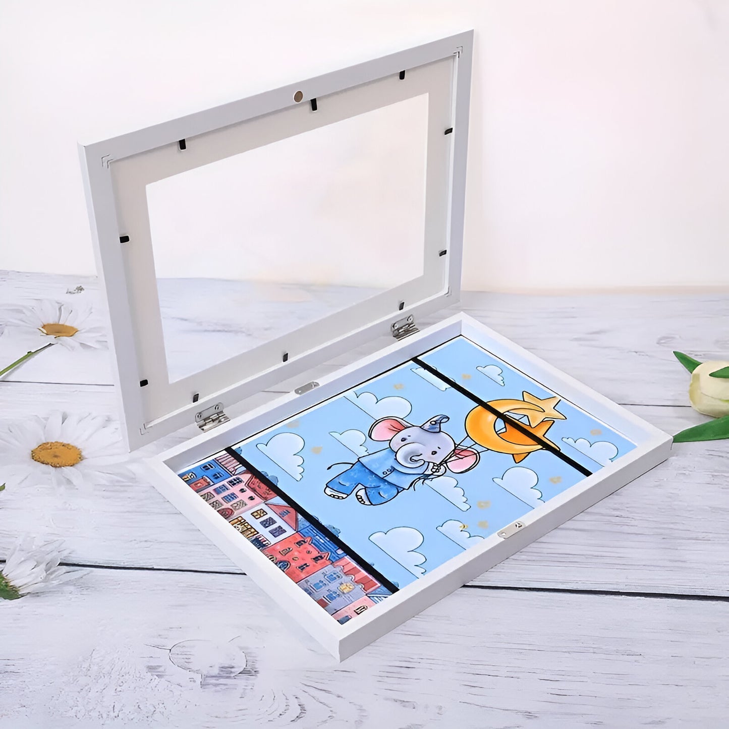 Bilderrahmen Kinder Kunstwerke Holz Klappbar
