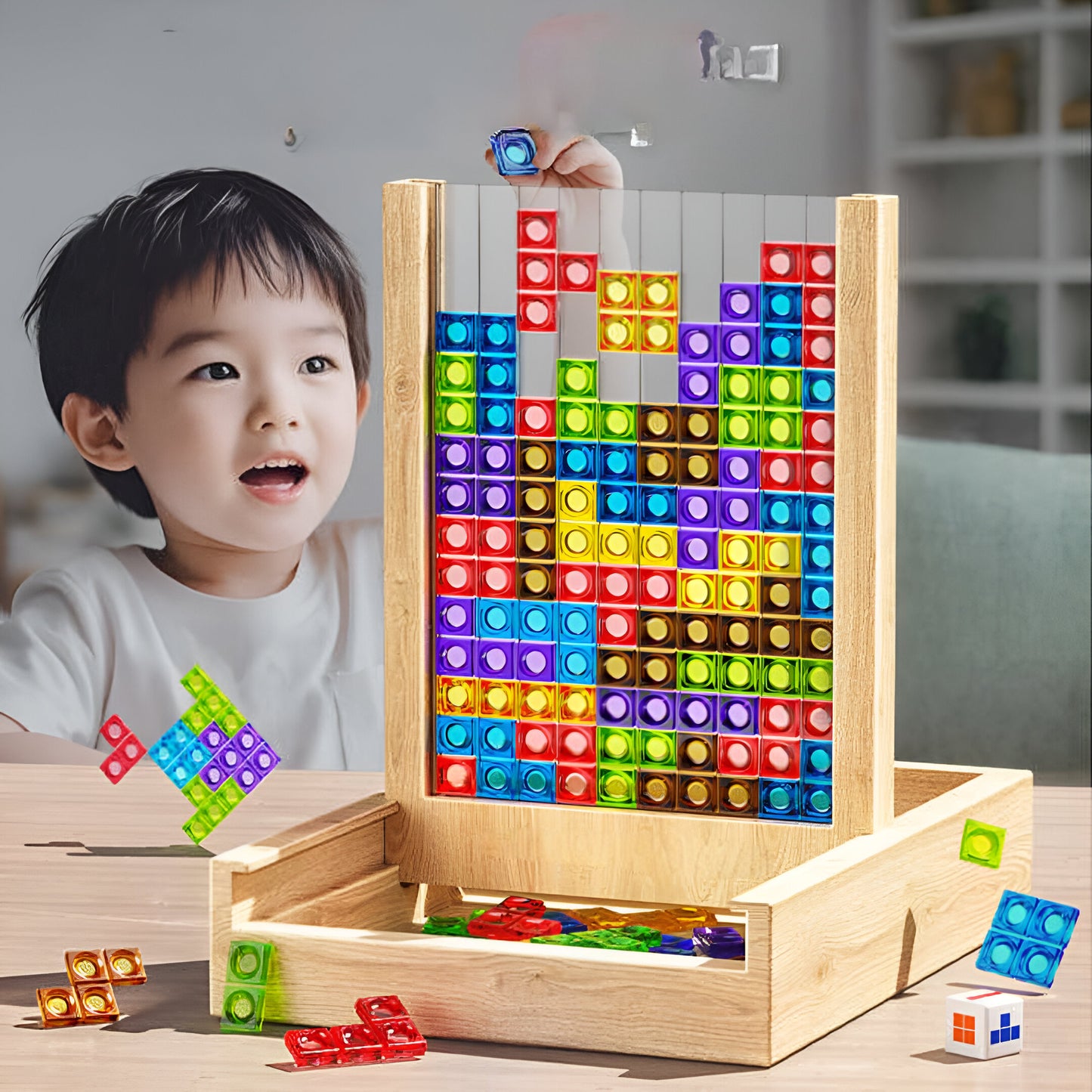 Holz Puzzle Spielzeug Bunt Pädagogisch