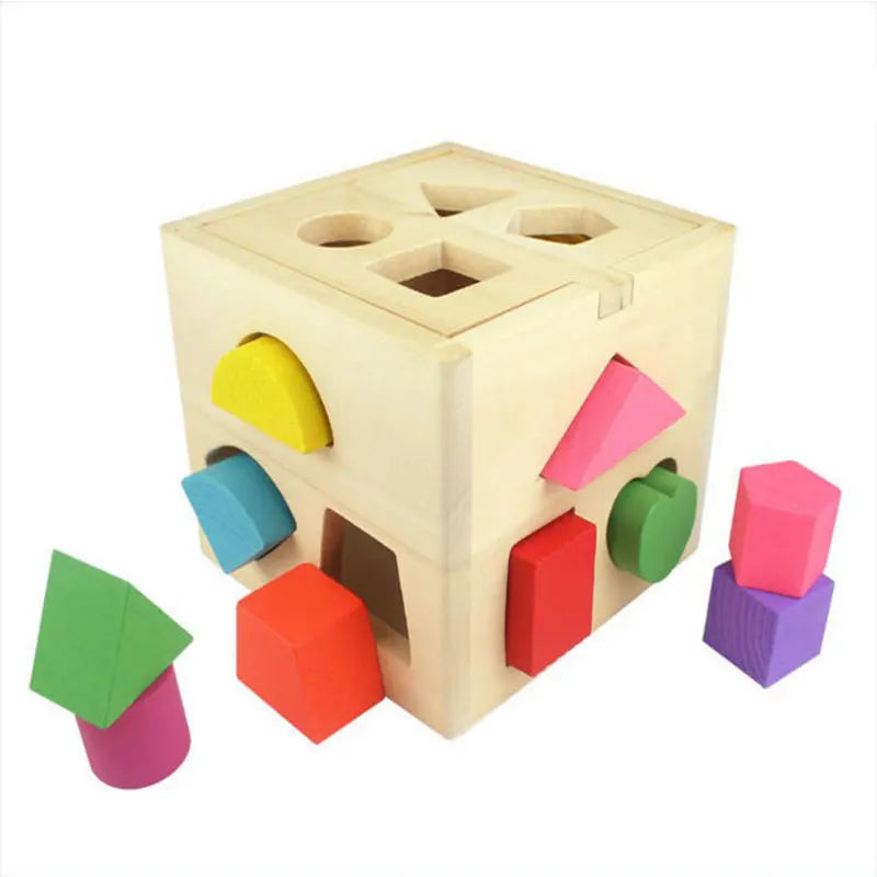 Holz Steckspiel Bunte Formen Lernspielzeug