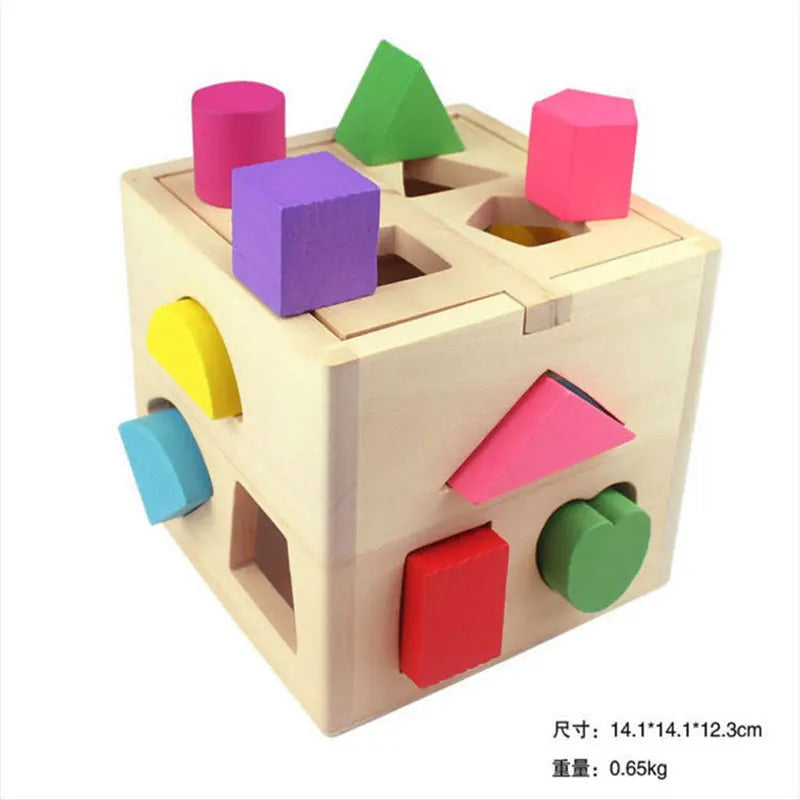 Holz Steckspiel Bunte Formen Lernspielzeug